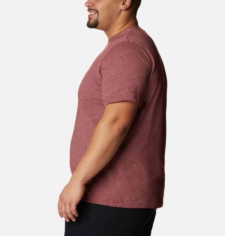 Men's Columbia Thistletown Hills Short Sleeve T Shirts Red | Plus Size CA-YL56C